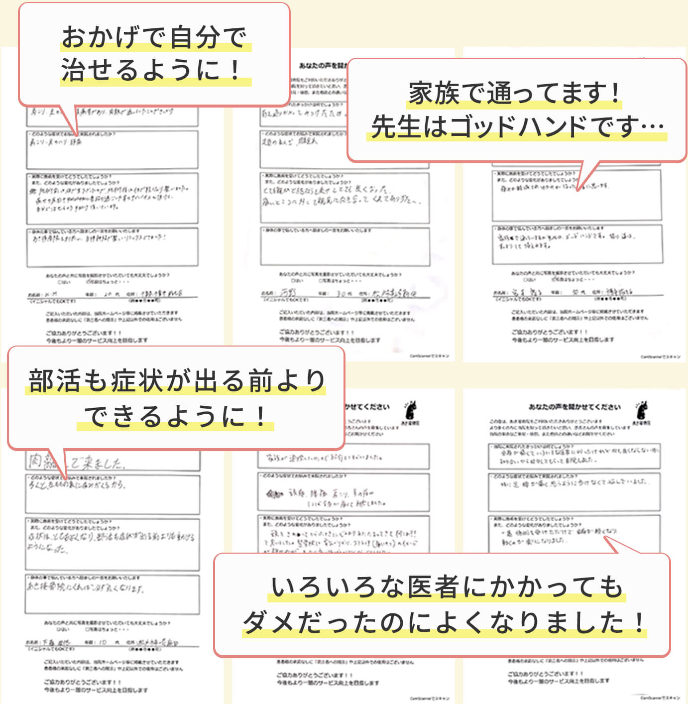 お客様からの声